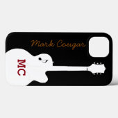 Coques Case-Mate iPhone pour un guitariste de musique rock (Verso (horizontal))