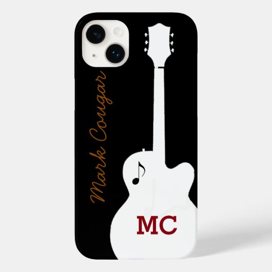 Coques Case-Mate iPhone pour un guitariste rock (Verso)