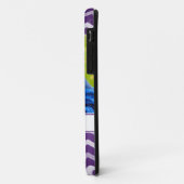 Coques Case-Mate iPhone Pourpre fait sur commande de motif de photo et de (Dos/Gauche)