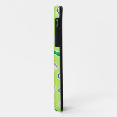 Coques Case-Mate iPhone Pourpre mignon de vert d'amour de (Dos/Gauche)