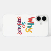 Coques Case-Mate iPhone Pourquoi Est-Ce Si Sérieux ? (Verso (horizontal))