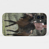 Coques Case-Mate iPhone Poutine sans chemise monte un cheval (Dos (Horizontal))