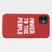 Coques Case-Mate iPhone Pouvoir Au Peuple (Dos (Horizontal))
