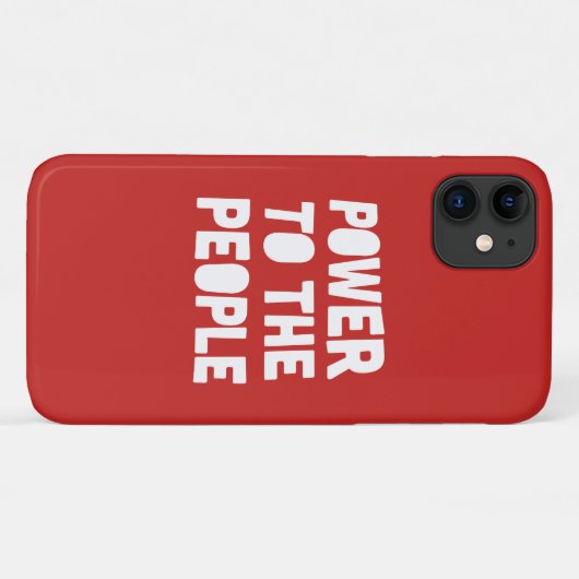Coques Case-Mate iPhone Pouvoir Au Peuple (Dos (Horizontal))