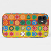 Coques Case-Mate iPhone Pouvoir des fleurs en rangées (Dos (Horizontal))