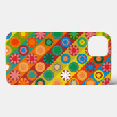 Coques Case-Mate iPhone Pouvoir des fleurs en rangées (Verso (horizontal))