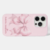 Coques Case-Mate iPhone Pow rose tendance personnalisée avec le nom Monogr (Verso (horizontal))