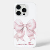 Coques Case-Mate iPhone Pow rose tendance personnalisée avec le nom Monogr (Verso)