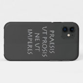 Coques Case-Mate iPhone Praesis ut prosis ne ut impéres (Dos (Horizontal))