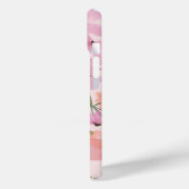 Coques Case-Mate iPhone Prairie de fleurs sauvages boho rose Monogramme (Verso / Gauche)