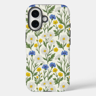 Coques iPhone 16 Prairie de fleurs sauvages Harmonie-Marguerite & B