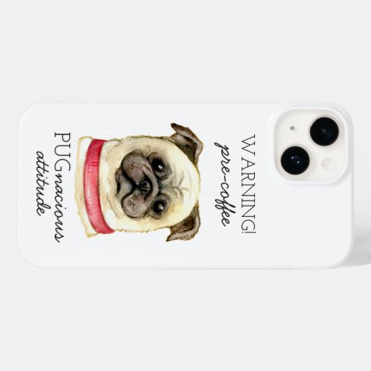 Coques Case-Mate iPhone Pré café Pugnacious Attitude avec Carlin (Verso (horizontal))