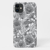 Coques Case-Mate iPhone Pré Dandelion en noir et blanc (Dos)