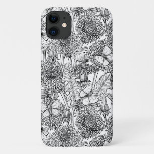 Case-Mate iPhone Case Pré Dandelion en noir et blanc