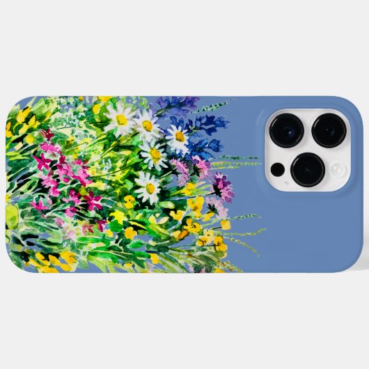 Coques Case-Mate iPhone pré d'été, fleurs sauvages (Verso (horizontal))