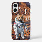 Coques Case-Mate iPhone Premier Chat sur la Lune Chat drôle (Verso)