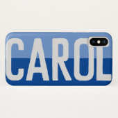 Coques Case-Mate iPhone Premier nom initial Plus Carol avec fleurs (Dos (Horizontal))