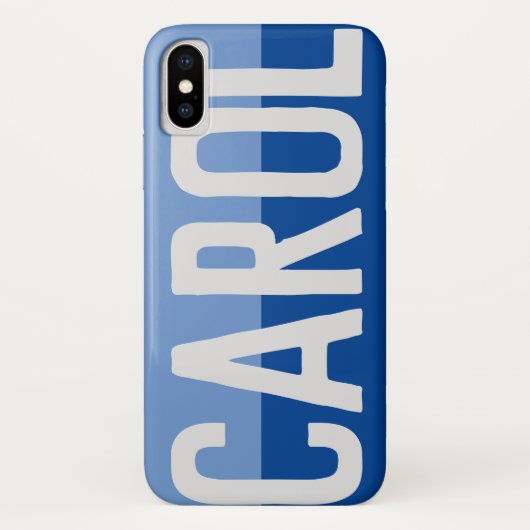 Coques Case-Mate iPhone Premier nom initial Plus Carol avec fleurs (Dos)