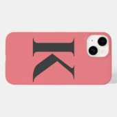 Coques Case-Mate iPhone Première lettre | Monogram Modern Stylish Trendy (Verso (horizontal))