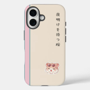 Coques iPhone 16 🌸 Première Lumière de Sakura – Hamster Pastel Jap