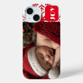 Coques Case-Mate iPhone Première photo de Noël du mignon bébé (Verso)