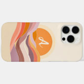 Coques Case-Mate iPhone Première vague du coucher du soleil (Verso (horizontal))