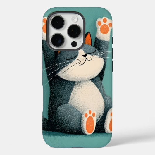 Coques Case-Mate iPhone Preneur de sieste professionnel Chat drôle endormi (Verso)