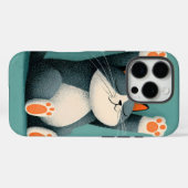 Coques Case-Mate iPhone Preneur de sieste professionnel Chat drôle endormi (Verso (horizontal))
