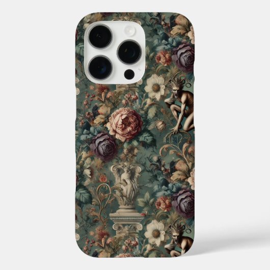 Coques Case-Mate iPhone Prenez un Bow - Gothique Floral Design (Verso)