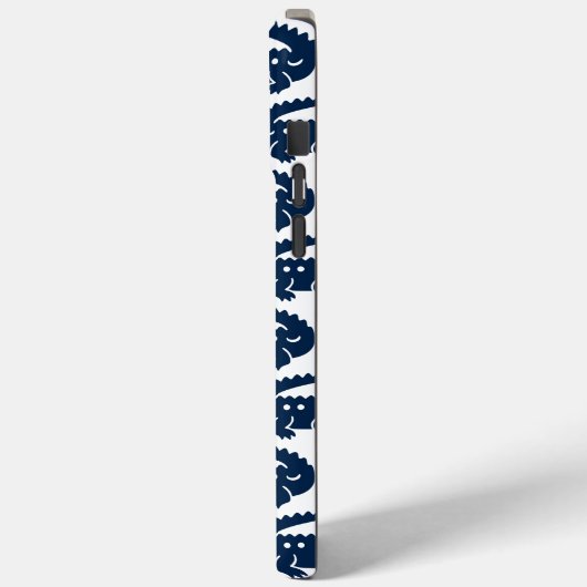 Coques Case-Mate iPhone Preppy Alligator – Navy & White (Verso / Gauche)