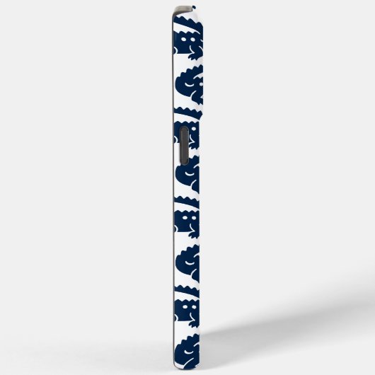 Coques Case-Mate iPhone Preppy Alligator – Navy & White (Verso / Droite)