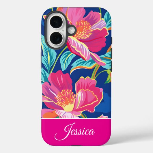 Coques Case-Mate iPhone Preppy Bright Floral Personalized Phone Case (Verso)