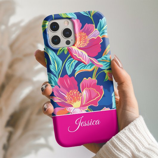 Coques Case-Mate iPhone Preppy Bright Floral Personalized Phone Case