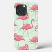 Coques Case-Mate iPhone Preppy Chic Elegant Pink Flamingo Motif (Verso)