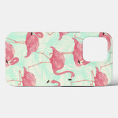 Coques Case-Mate iPhone Preppy Chic Elegant Pink Flamingo Motif (Verso (horizontal))