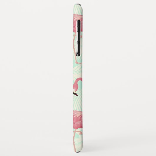 Coques Case-Mate iPhone Preppy Chic Elegant Pink Flamingo Motif (Dos/Gauche)