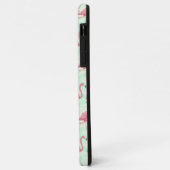 Coques Case-Mate iPhone Preppy Chic Elegant Pink Flamingo Motif (Dos/Gauche)