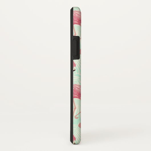 Coques Case-Mate iPhone Preppy Chic Elegant Pink Flamingo Motif (Dos/Droite)