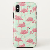 Coques Case-Mate iPhone Preppy Chic Elegant Pink Flamingo Motif (Dos)