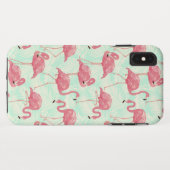 Coques Case-Mate iPhone Preppy Chic Elegant Pink Flamingo Motif (Dos (Horizontal))