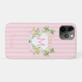 Coques Case-Mate iPhone Preppy Palm Beach Monogram Crest (Dos (Horizontal))