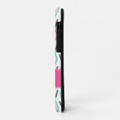 Coques Case-Mate iPhone Preppy Pink Green Turquoise Tennis Motif Personnal (Dos/Gauche)