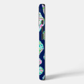 Coques Case-Mate iPhone Preppy Sea Shells sur Navy Blue Arrière - plan Mon (Verso / Gauche)