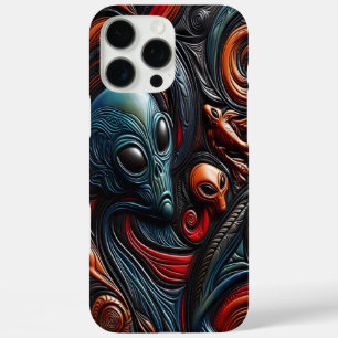 Coques iPhone 16 Pro Max Présence mystérieuse d'Aliens dans l'art cosmique 