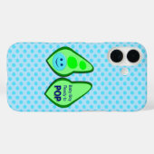 Coques Case-Mate iPhone Prêt à éclore Bébé Garçon Pois Bleu (Verso (horizontal))