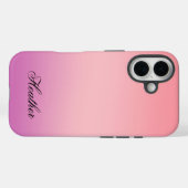 Coques Case-Mate iPhone Pretty Girly Pink and Purple Ombre (Verso (horizontal))