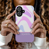 Coques Case-Mate iPhone Pretty Pink Blue Purple Abstract Personalized