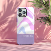 Coques Case-Mate iPhone Pretty Pink Blue Purple Abstract Personalized