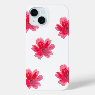 Coque Pour iPhone 15 pretty pink flower phone case