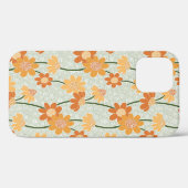 Coques Case-Mate iPhone Pretty retro muted 1970 s flowers (Verso (horizontal))